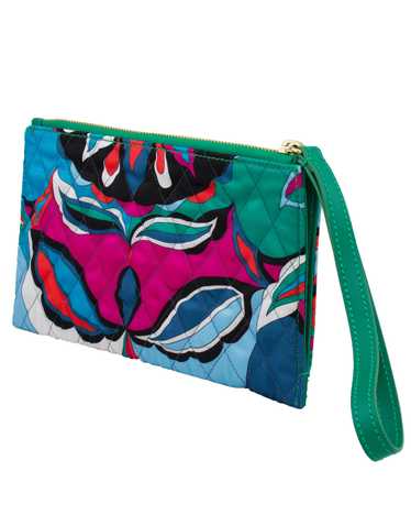 Emilio Pucci Quilted Silk Wristlet