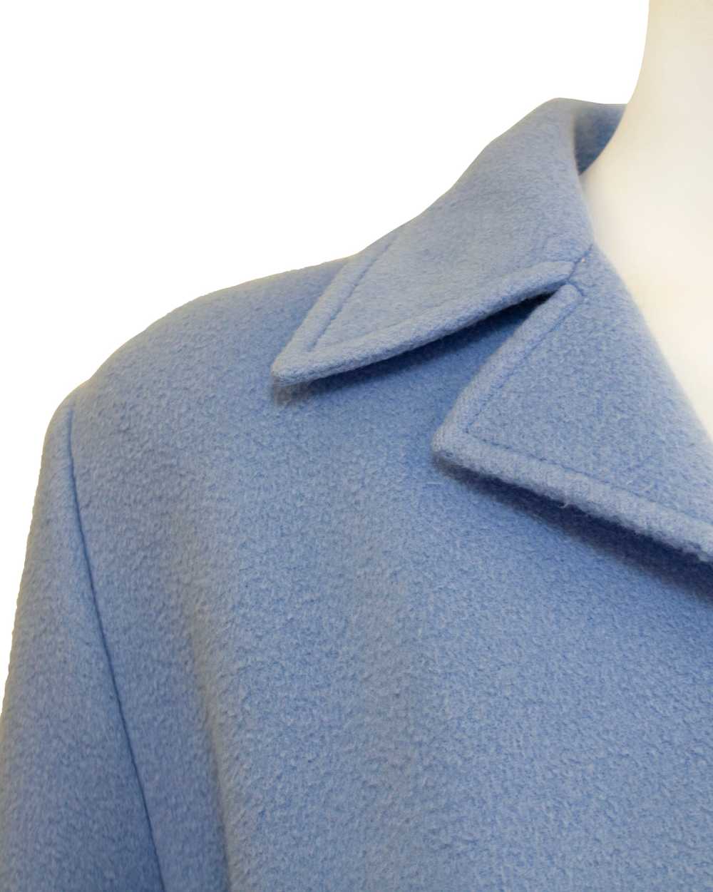 Versace Blue Felted Wool Jacket - image 4