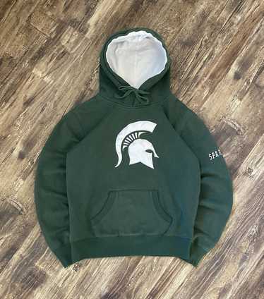 Vintage Y2K 2000s Michigan State Spartans Faded H… - image 1