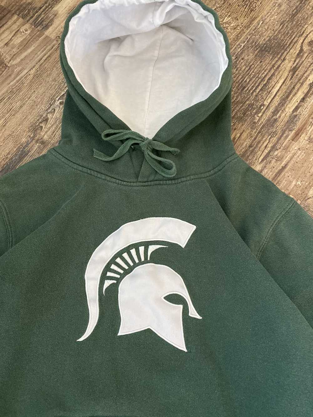 Vintage Y2K 2000s Michigan State Spartans Faded H… - image 3