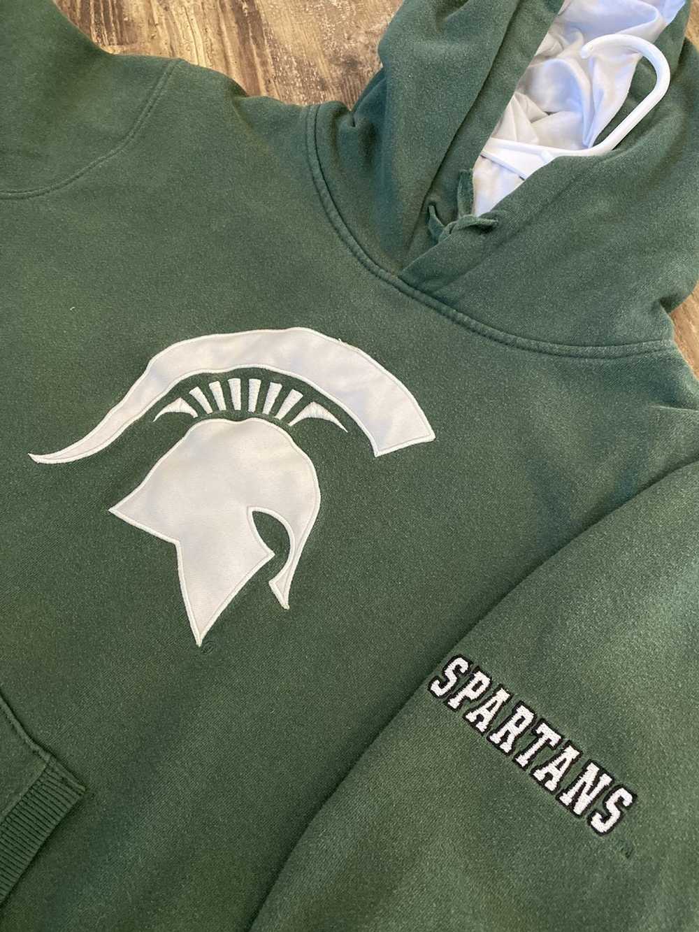 Vintage Y2K 2000s Michigan State Spartans Faded H… - image 4
