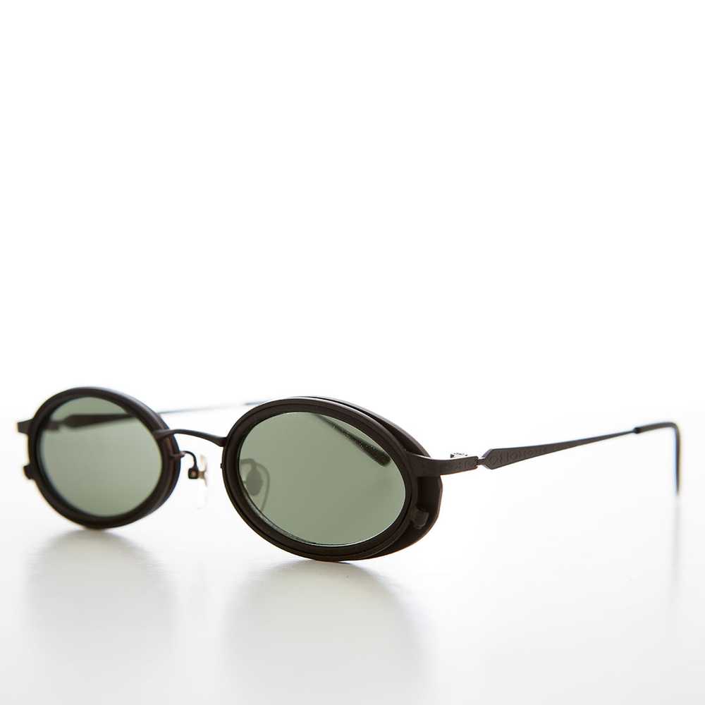 Oval 90s Vintage Sunglasses - Dorian - image 1