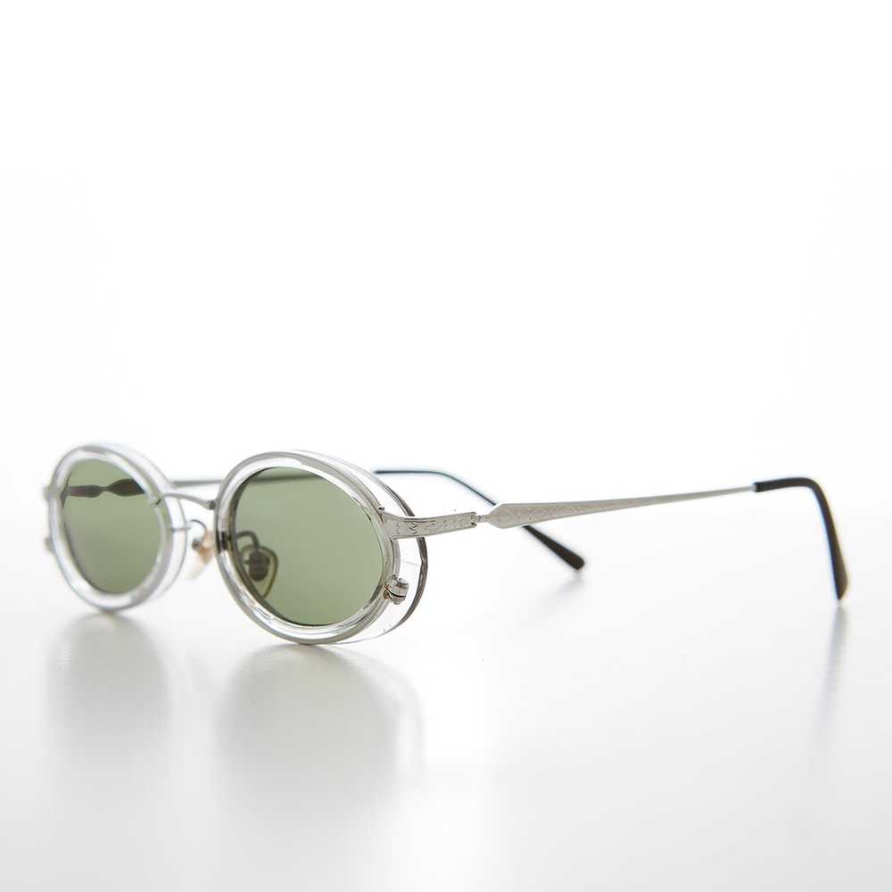 Oval 90s Vintage Sunglasses - Dorian - image 3
