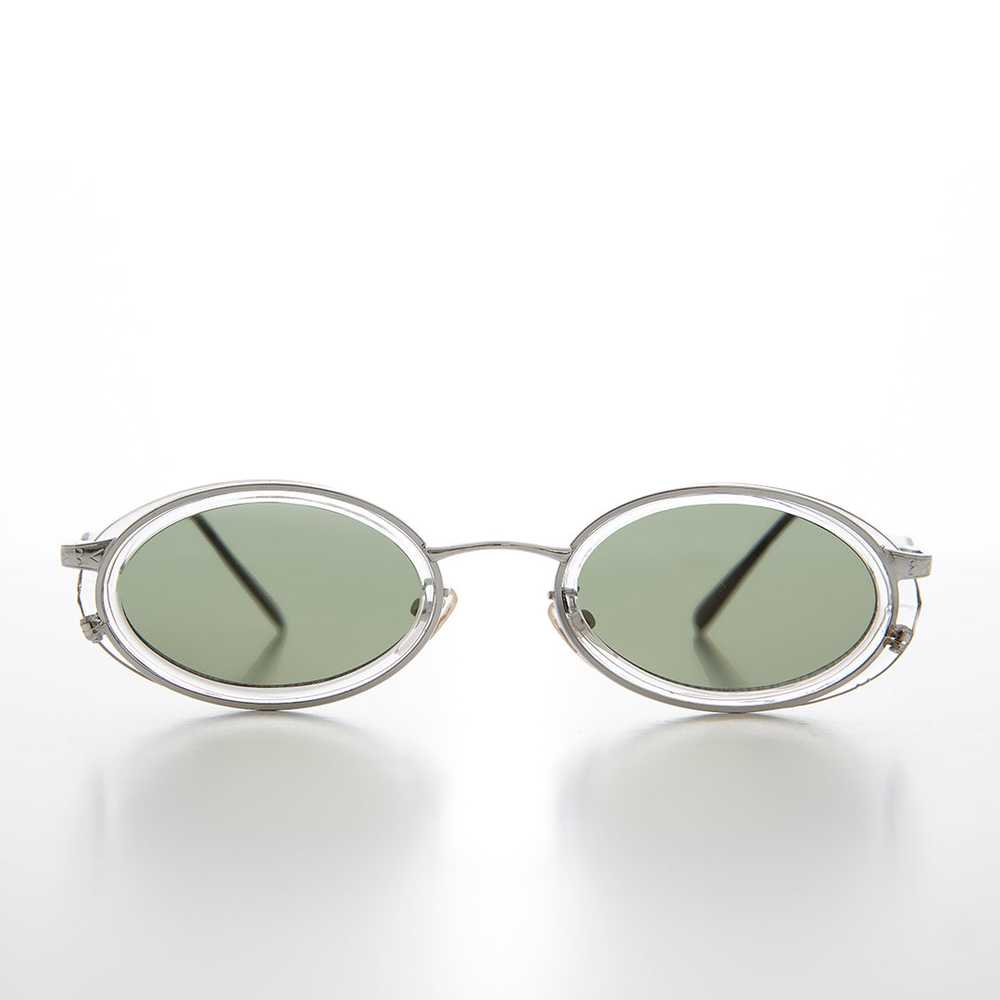 Oval 90s Vintage Sunglasses - Dorian - image 4