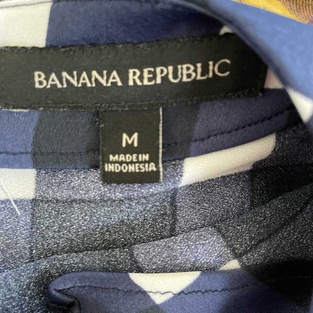 Banana Republic Banana Republic Blue and White Gr… - image 7