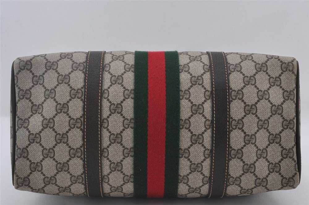 Gucci GUCCI Web Sherry Line Hand Boston Bag GG PV… - image 6