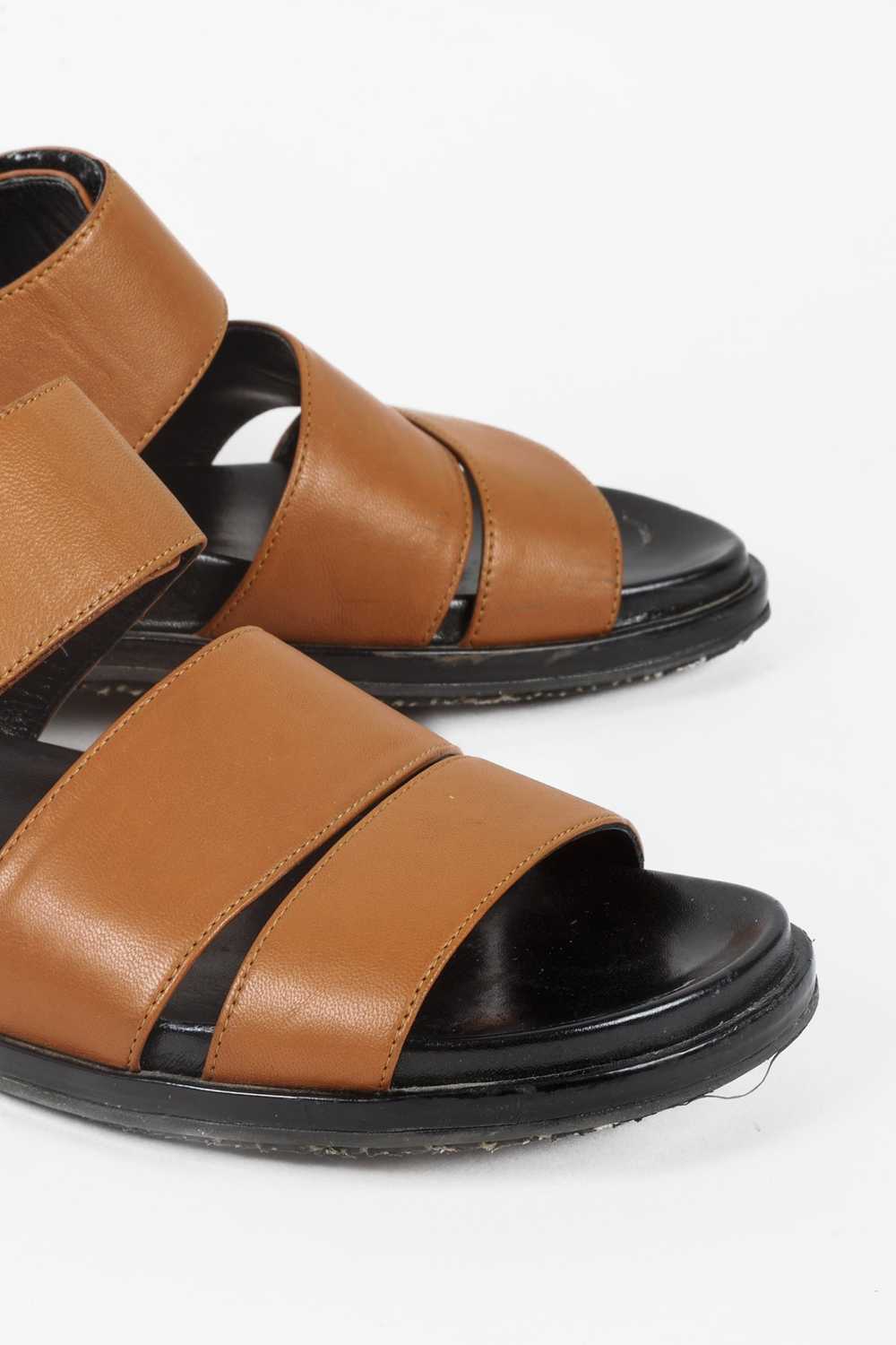 Marni Marni Fussbett Brown Leather Sandals - image 8