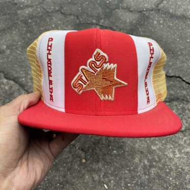 1980's Philadelphia Stars USFL top Football AJD Lucky Stripes Mesh Snapback Trucer Hat