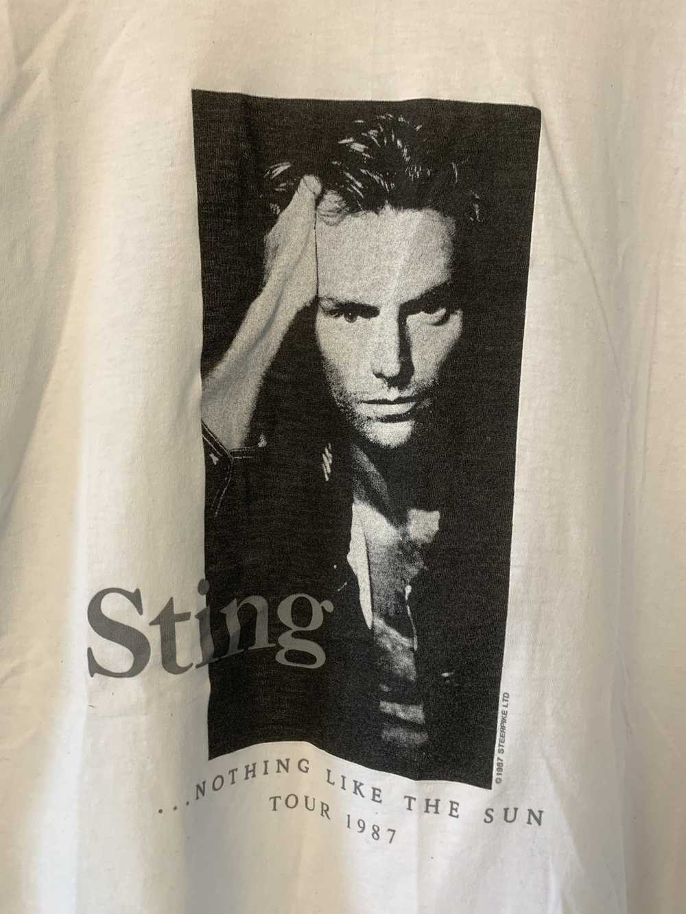 Band Tees × Rock T Shirt × Vintage 1987 Sting "..… - image 4