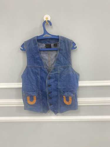 Sears VINTAGE SEARS DENIM SLEEVELESS VEST