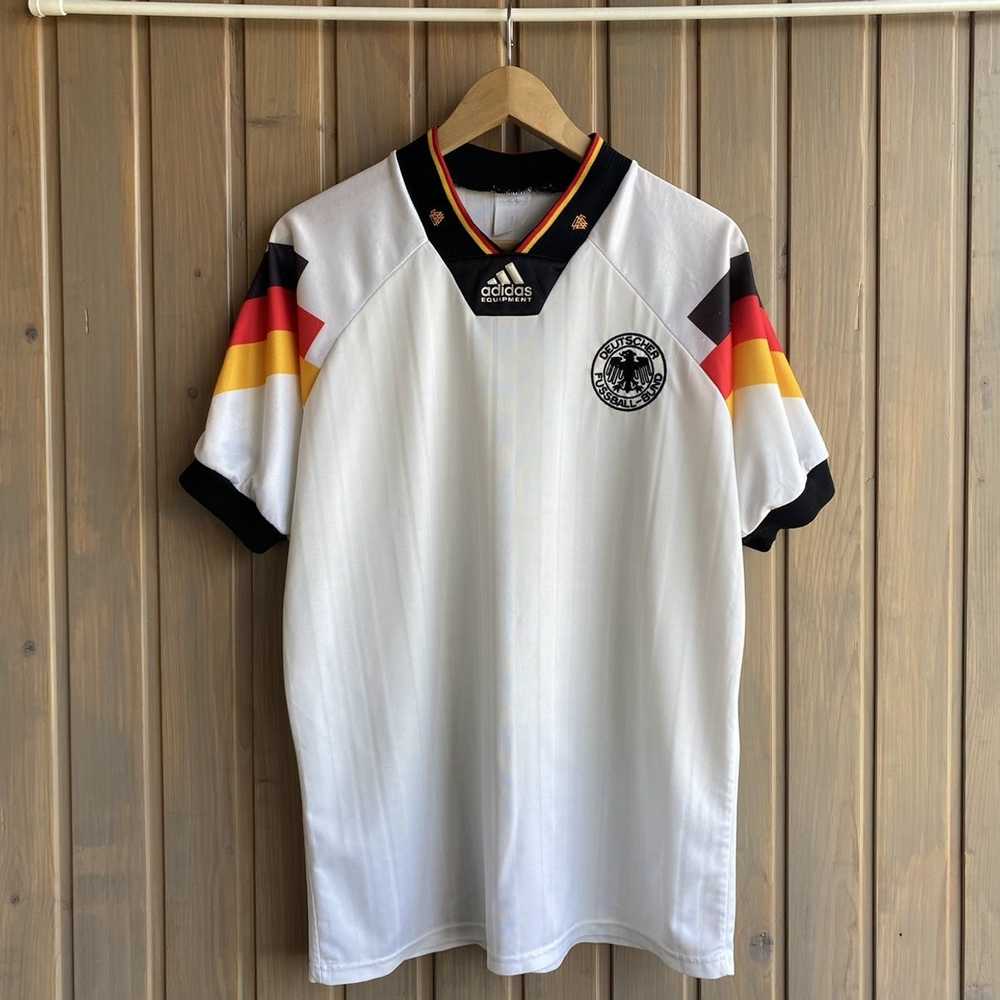 Adidas × Soccer Jersey × Vintage Germany 1992 199… - image 1