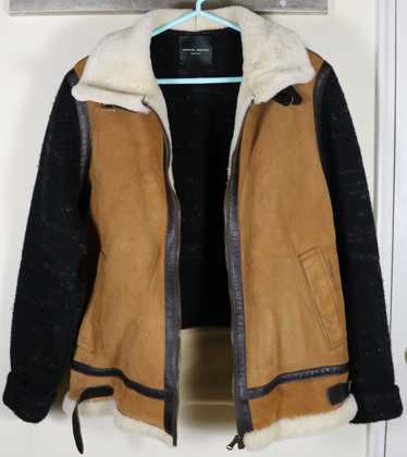 Roberto Collina Roberto Collina Shearling Suede Kn