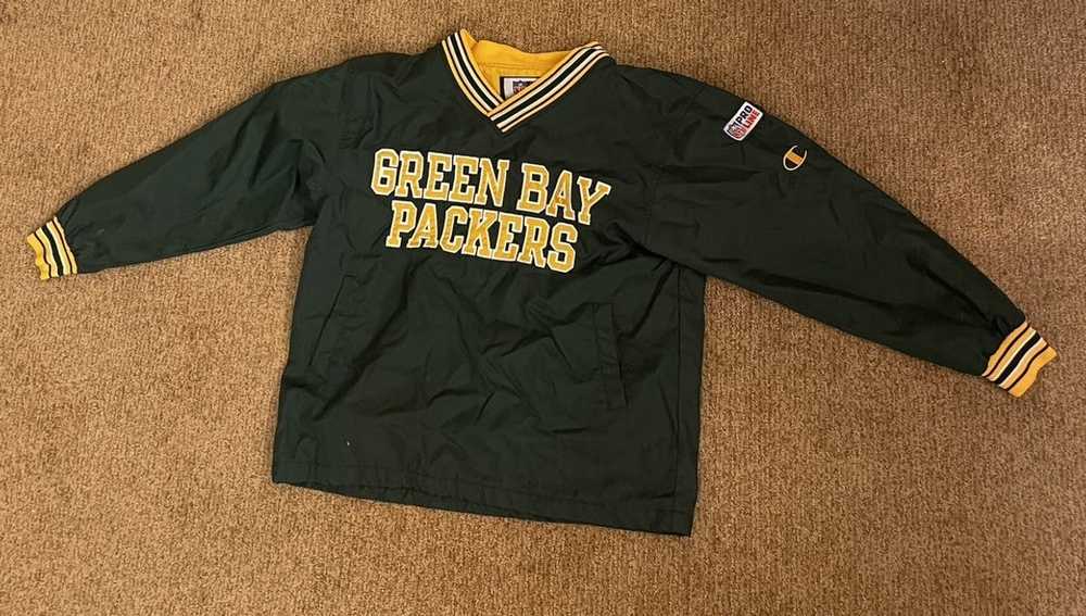 Vintage Green Bay Packers Pullover Windbreaker - image 2