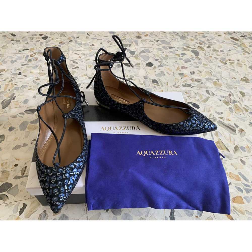 Aquazzura Christy leather ballet flats - image 4