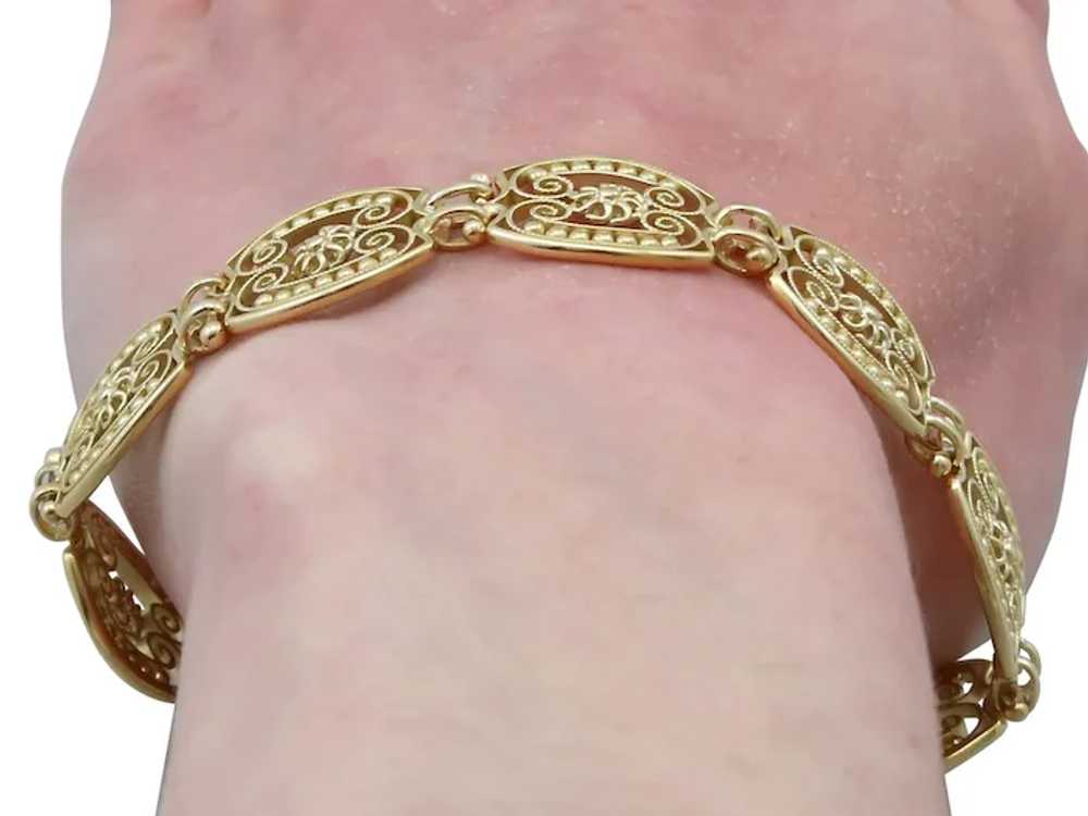 Antique French 18 Karat Yellow Gold Bracelet - image 10