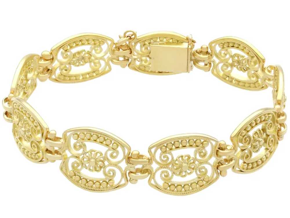 Antique French 18 Karat Yellow Gold Bracelet - image 3