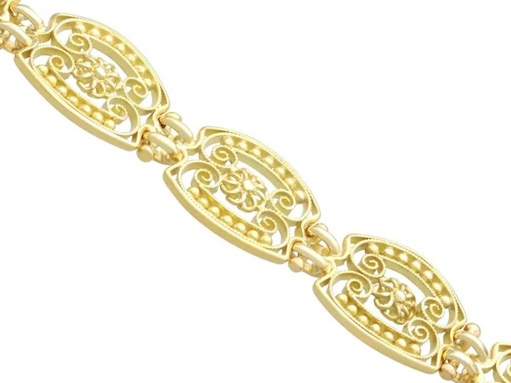 Antique French 18 Karat Yellow Gold Bracelet - image 4