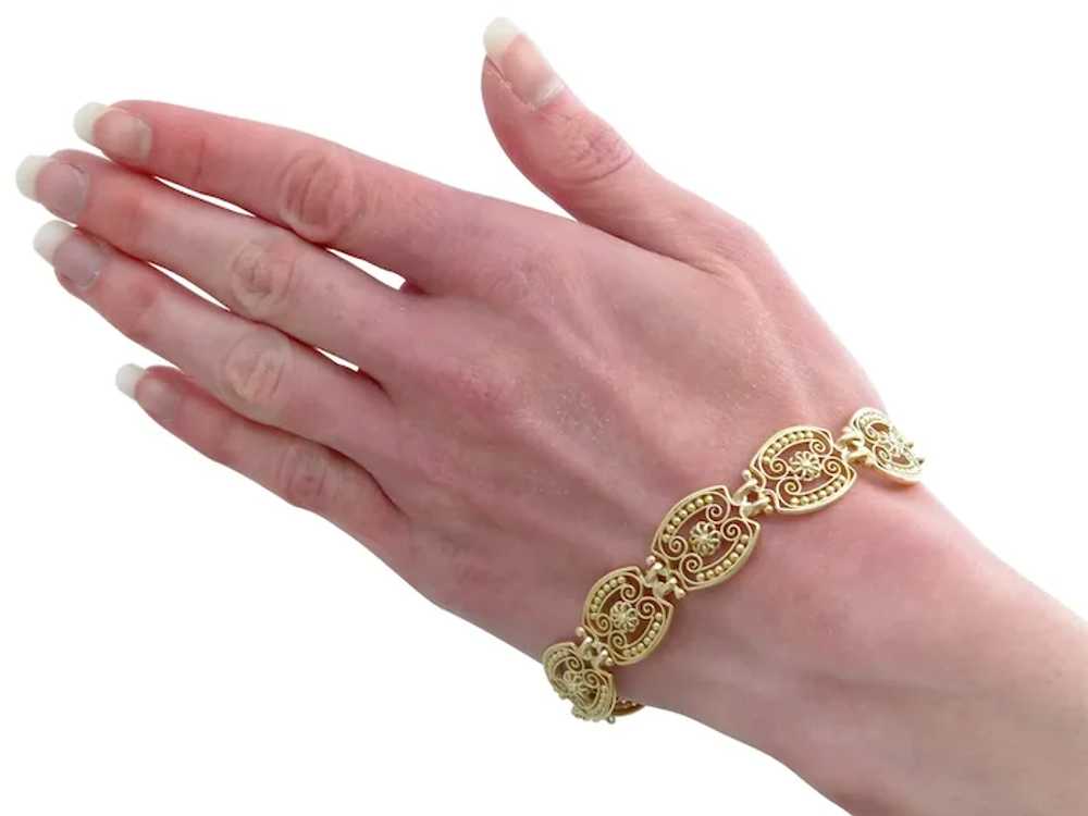 Antique French 18 Karat Yellow Gold Bracelet - image 9