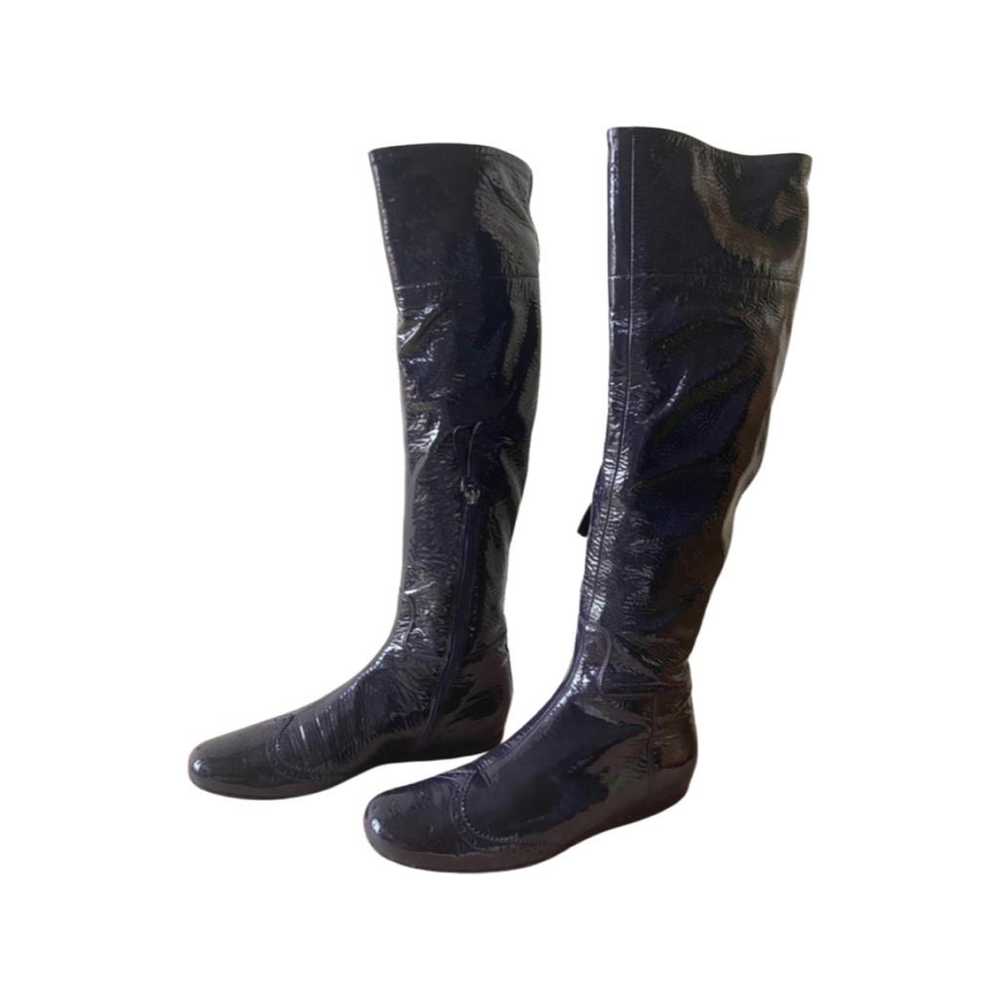 Miu Miu Patent leather riding boots - image 2