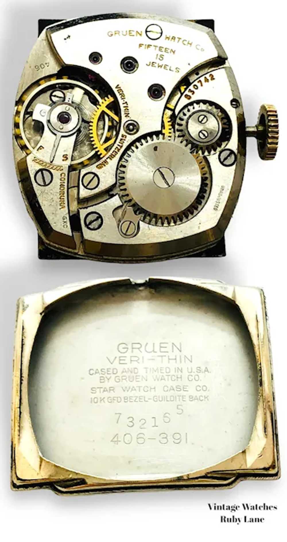 1939 Gruen Savoy Veri-Thin Dress Watch - image 11