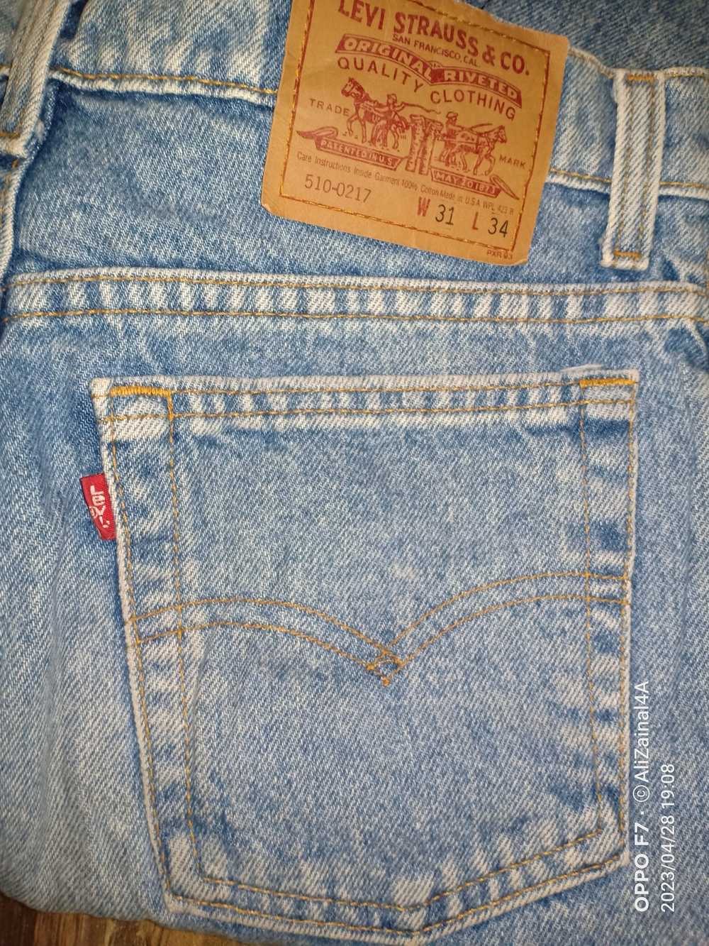 Distressed Denim × Levi's × Vintage sz 30×33 1993… - image 4