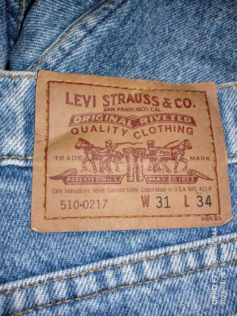 Distressed Denim × Levi's × Vintage sz 30×33 1993… - image 9