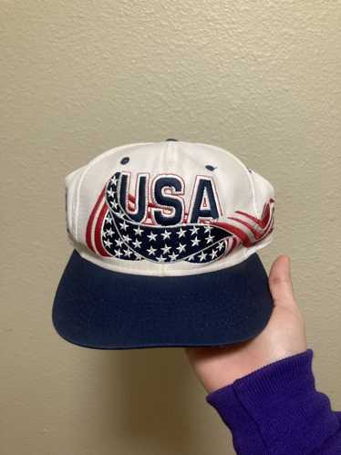 Vintage Logo Athletic Logo 7 Atlanta 1996 Olympics USA top Flag All Over Print Cap