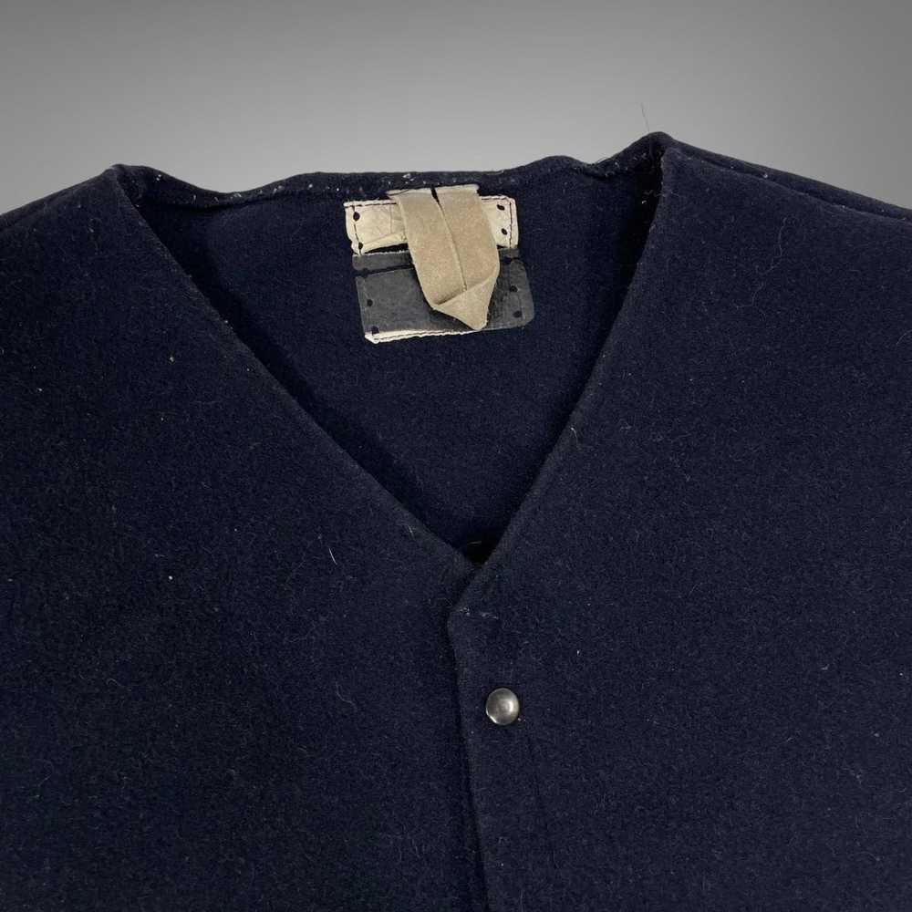 Vintage Vintage 1960s wool button up vest - image 4