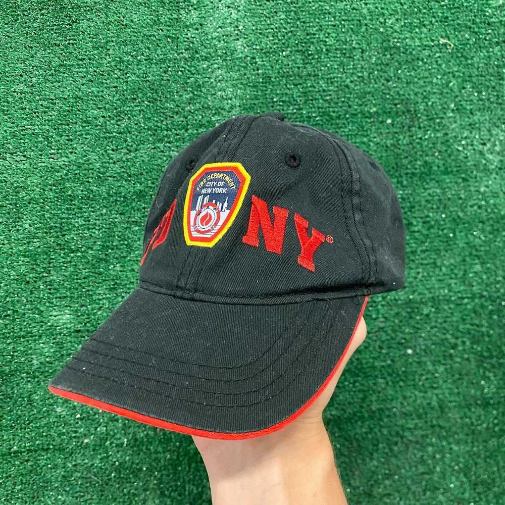 FDNY NYPD New York Yankees hat cap snapback vtg nos deadstock police fire  dept.