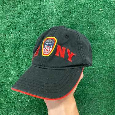 NYC Factory Fdny Baseball Hat Badge Fire Department of New York City Navy & Gold O. Blue