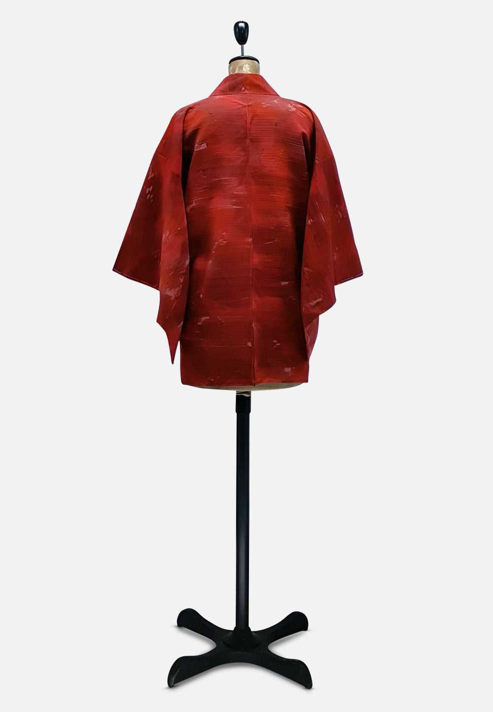 Ravishing Rusted Red and Pink Japanese Kimono - image 7