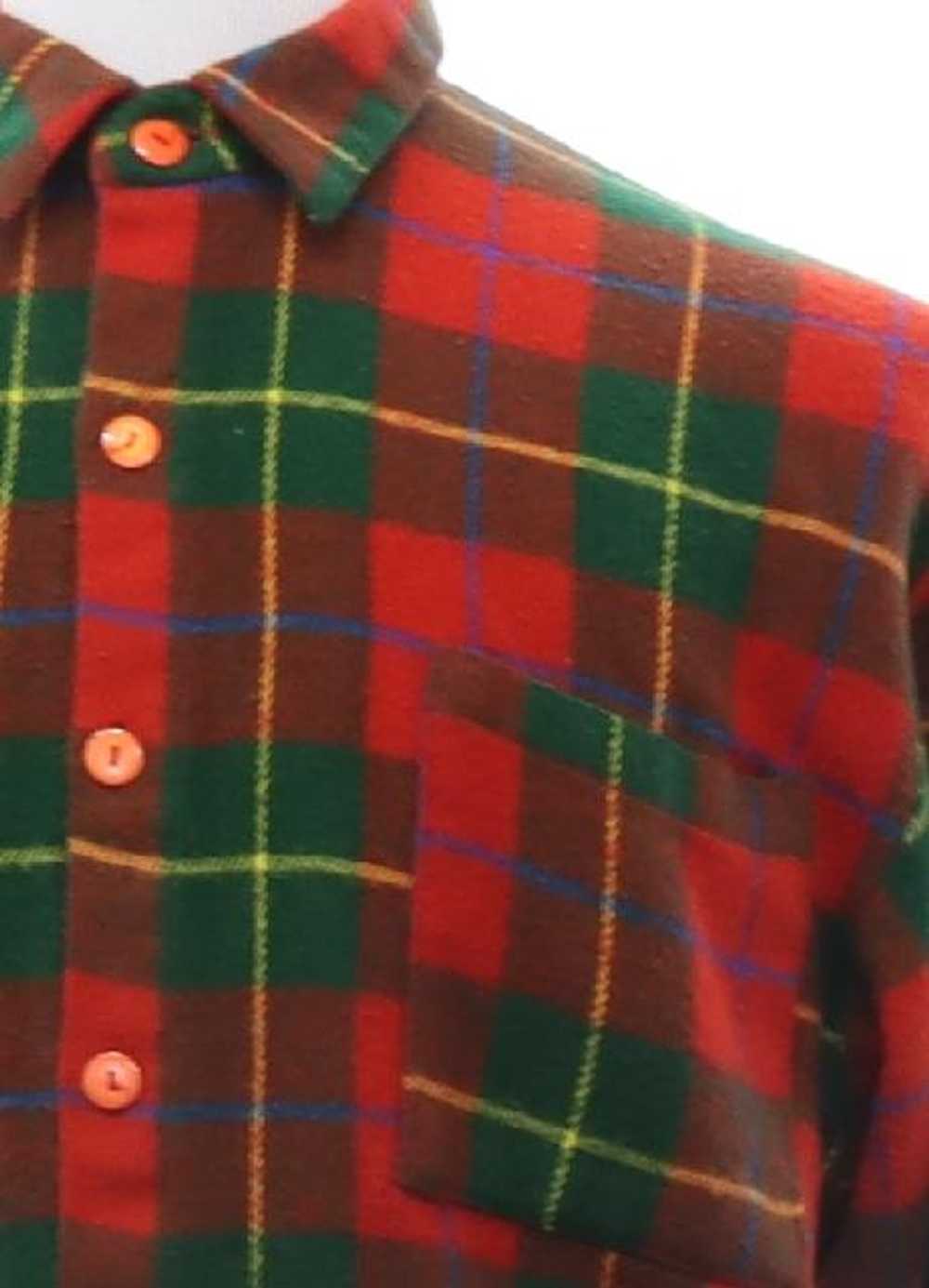 1980's Cash Box USA Mens Wool Blend Flannel Shirt - image 2