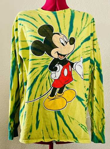 Disney Mickey Mouse Disney Multicolor Tie Dye Long