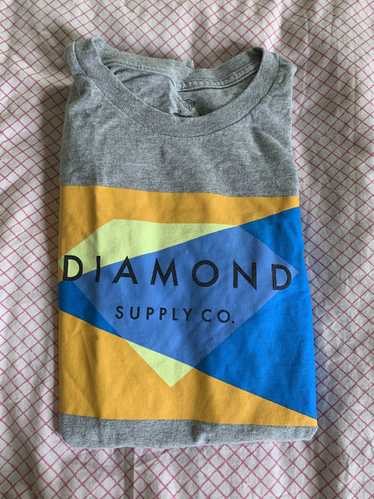 Diamond Supply Co Multicolor Flag Logo Tee