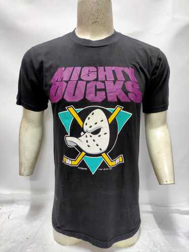 VTG Logo 7 Anaheim Ducks T Shirt Disney Inaugural 1993 Graphic NHL USA made  L