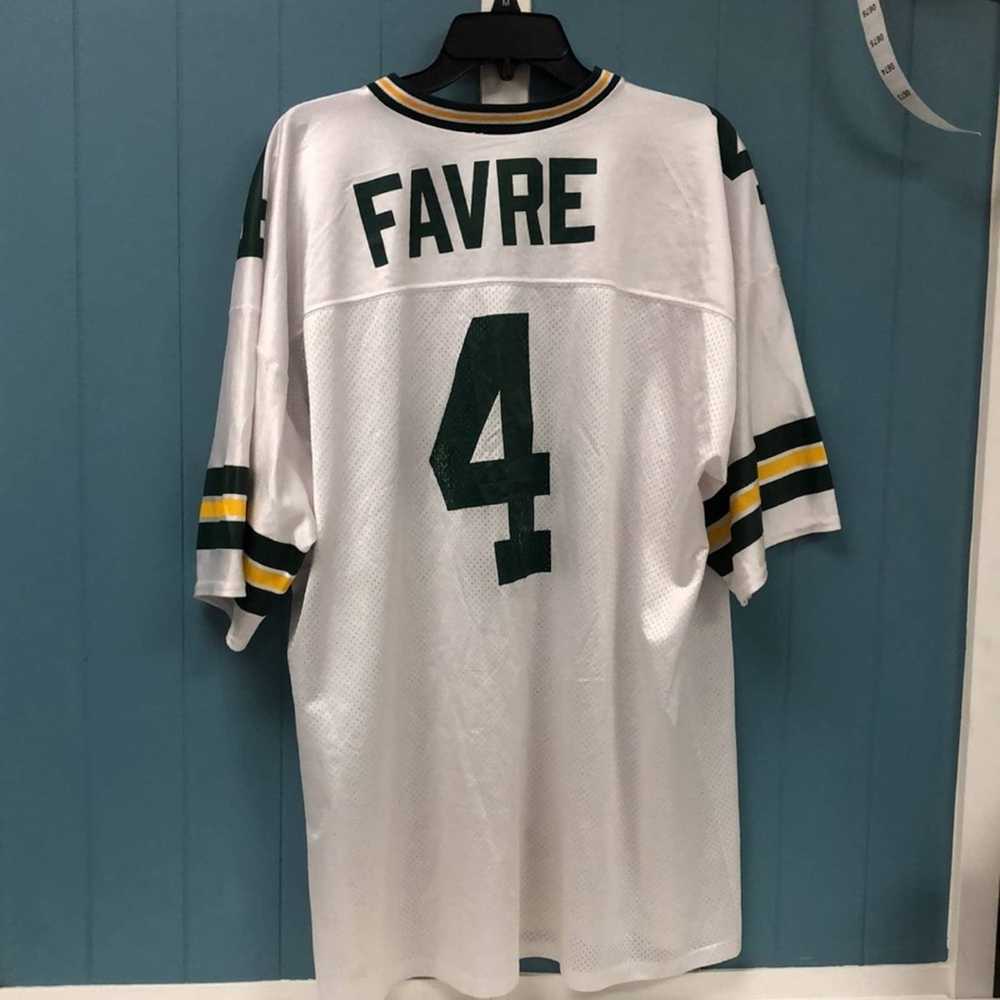 Vintage Vintage Brett Favre Green Champion Jersey… - image 3