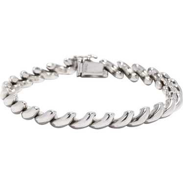 San Marco Link Bracelet, Sterling Silver, 7.25 inc