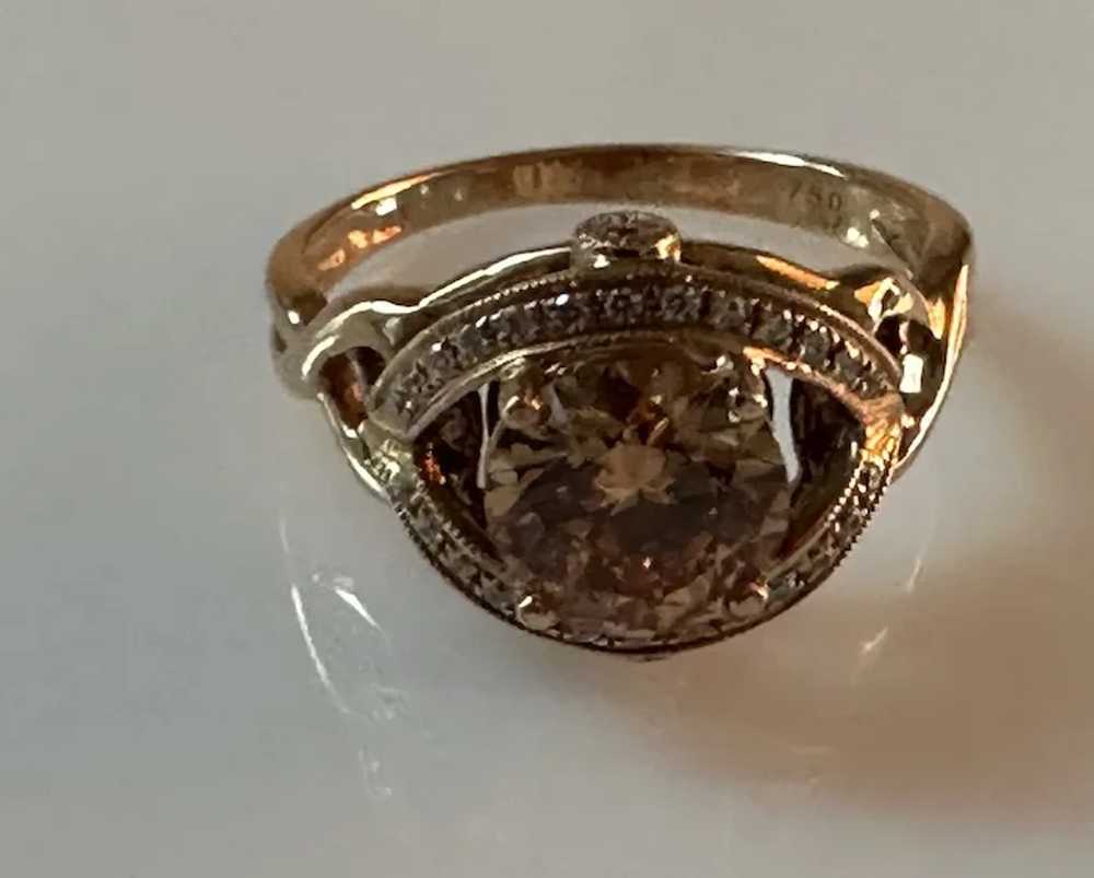 18K Rose Gold CZ Ring - image 10