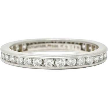 Tiffany & Co. Contemporary 0.90 CTW Diamond Plati… - image 1