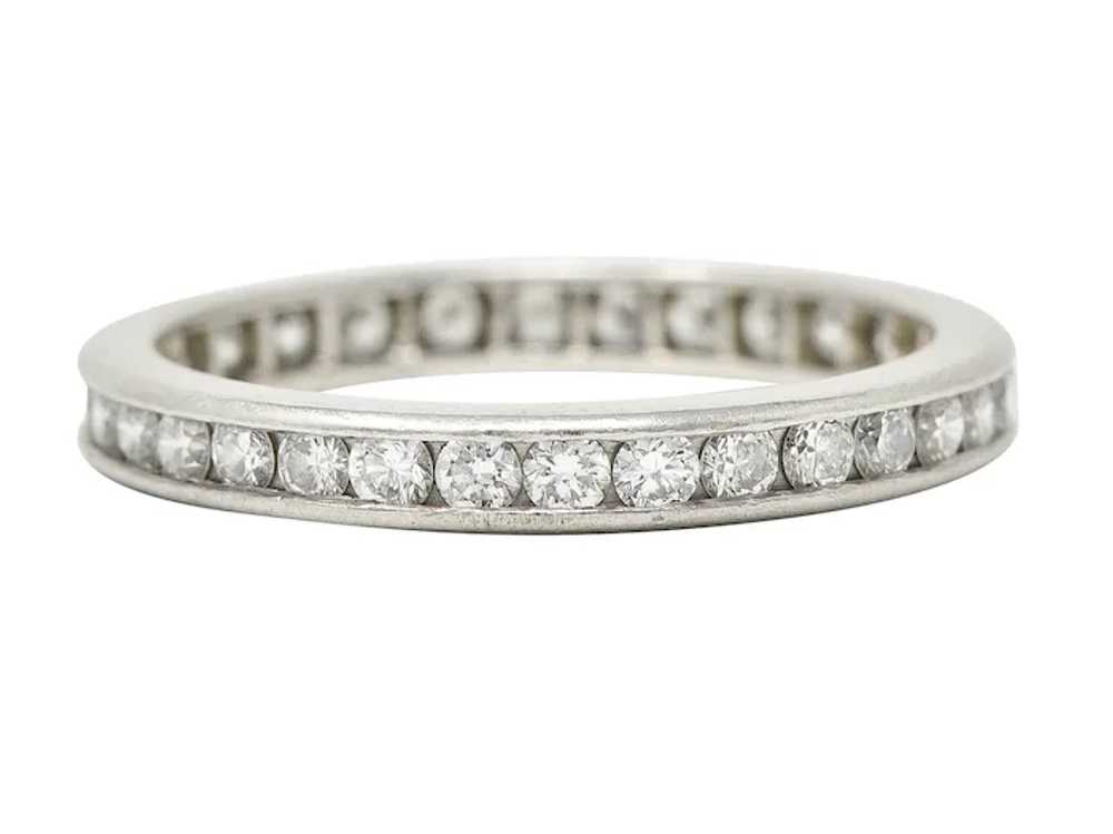 Tiffany & Co. Contemporary 0.90 CTW Diamond Plati… - image 3