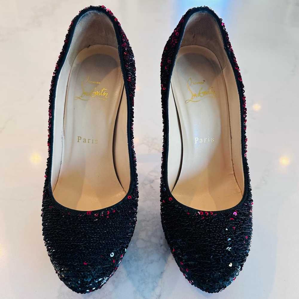 Christian Louboutin Bianca glitter heels - image 3