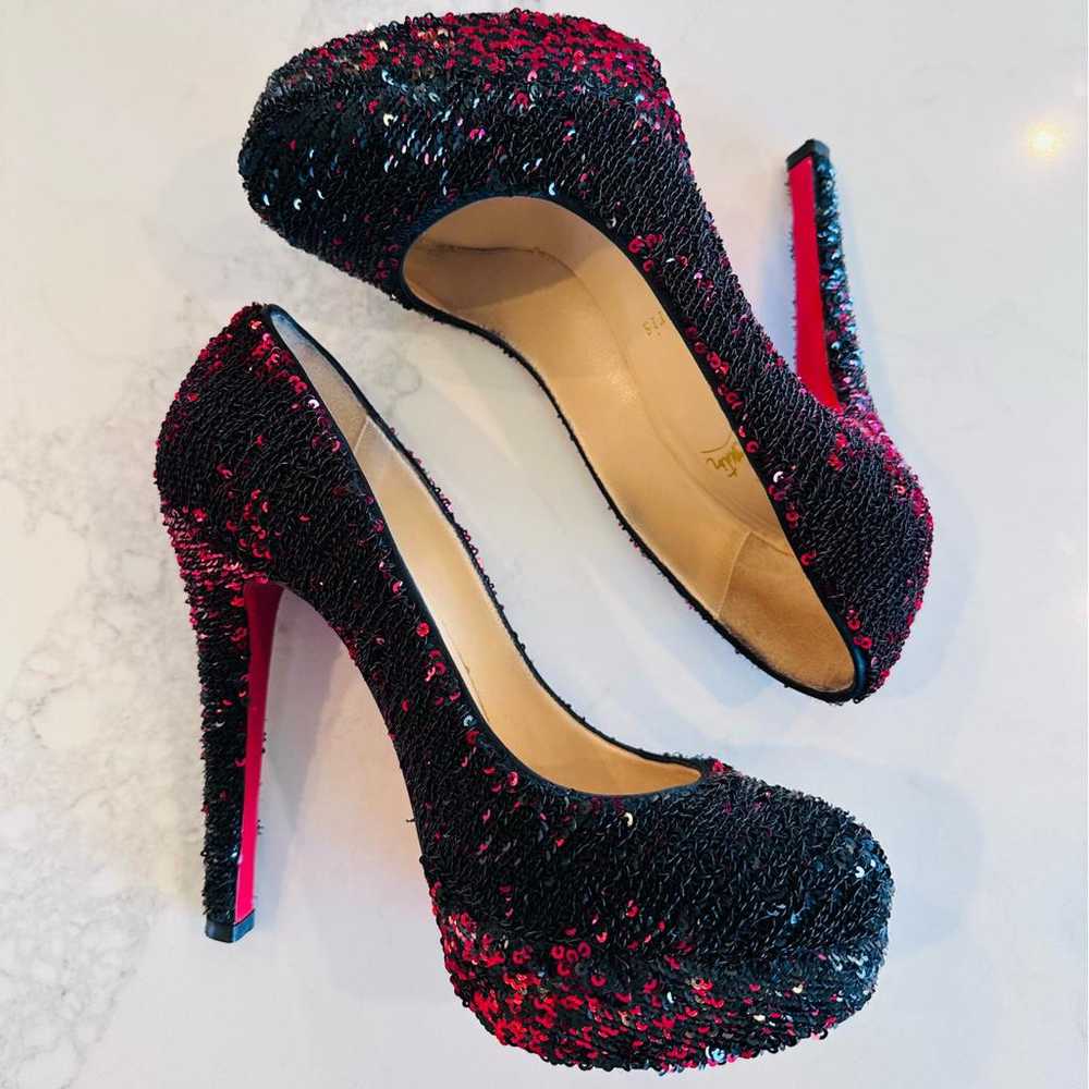 Christian Louboutin Bianca glitter heels - image 6