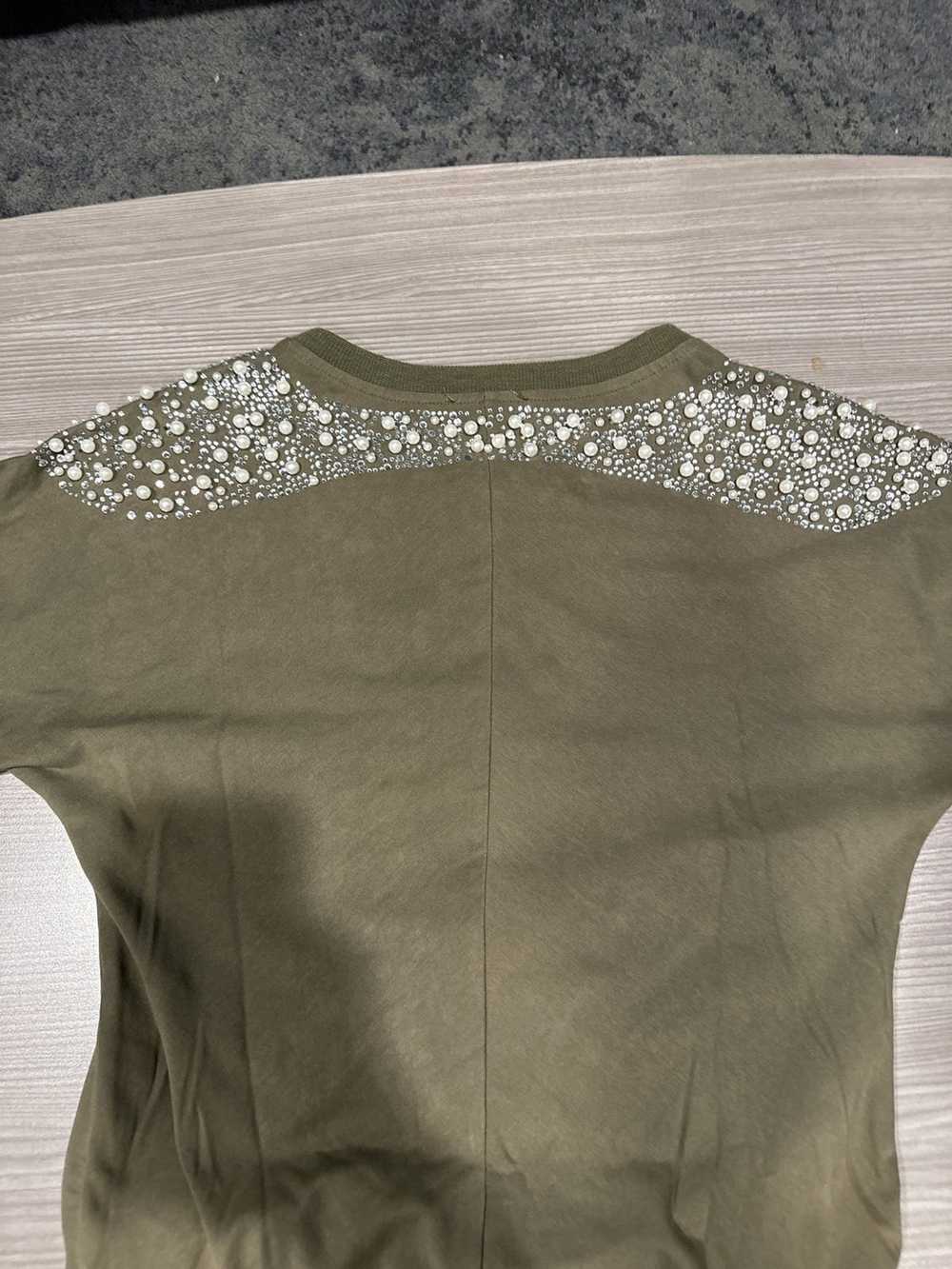 Vintage Rhinestone and Pearl shirt - image 1