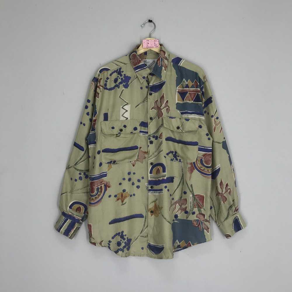 Art × Designer × Vintage Goouch Silk Pop Art Psyc… - image 1