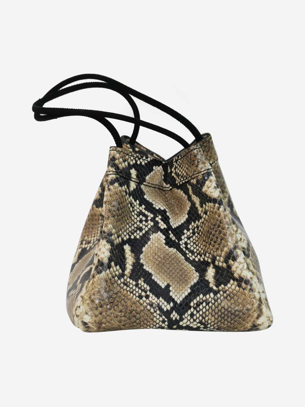 Rejina Pyo Brown snake print handbag - image 3