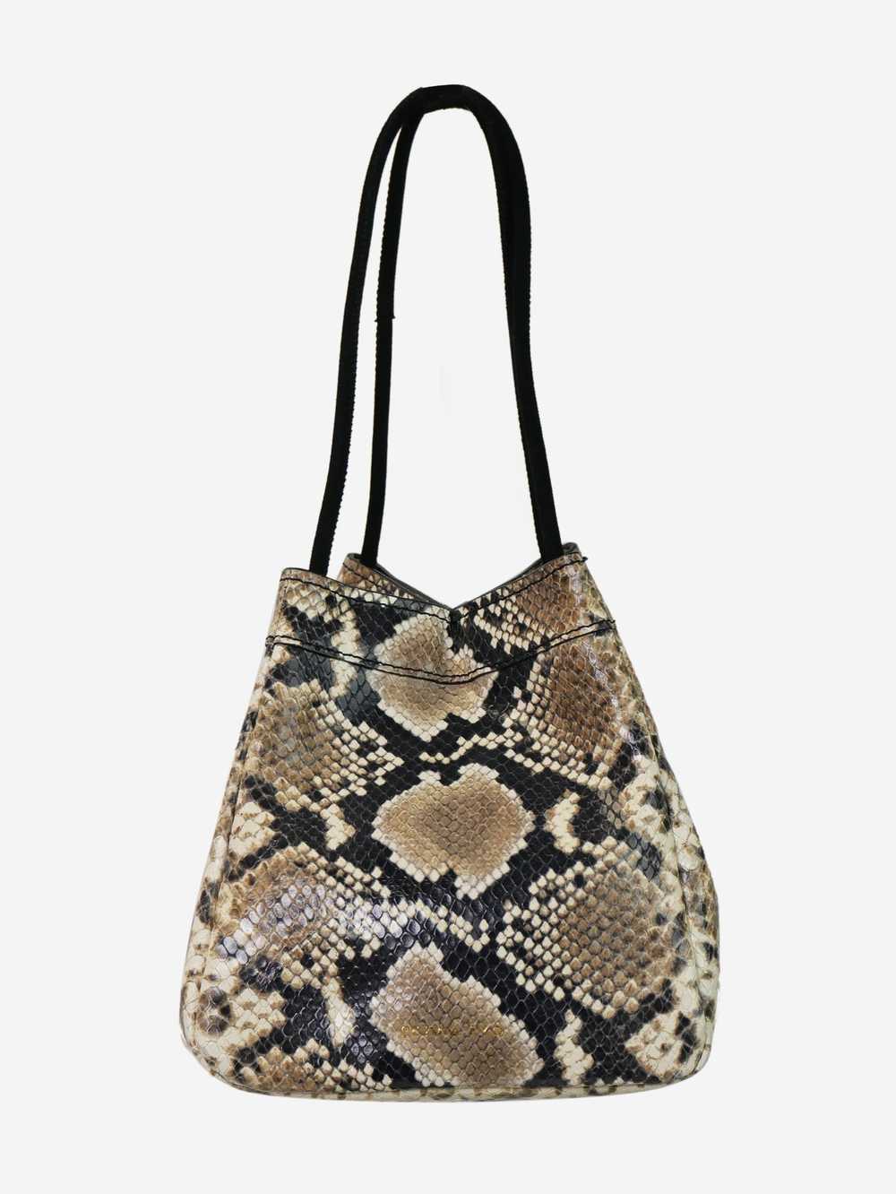 Rejina Pyo Brown snake print handbag - image 5