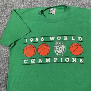 Vintage 80s Boston Celtics Lakers Busters T-Shirt XL Logo 7 50/50  Basketball