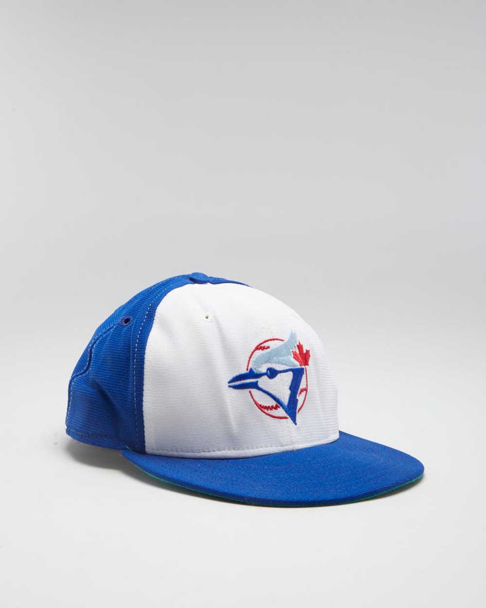 Vintage 90s New Era MLB Toronto Blue Jays White S… - image 1