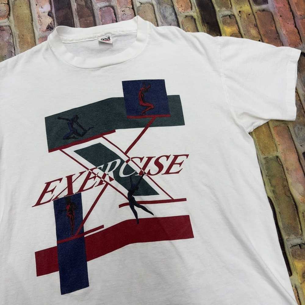 Anvil × Vintage Vintage Exercise tee - image 3