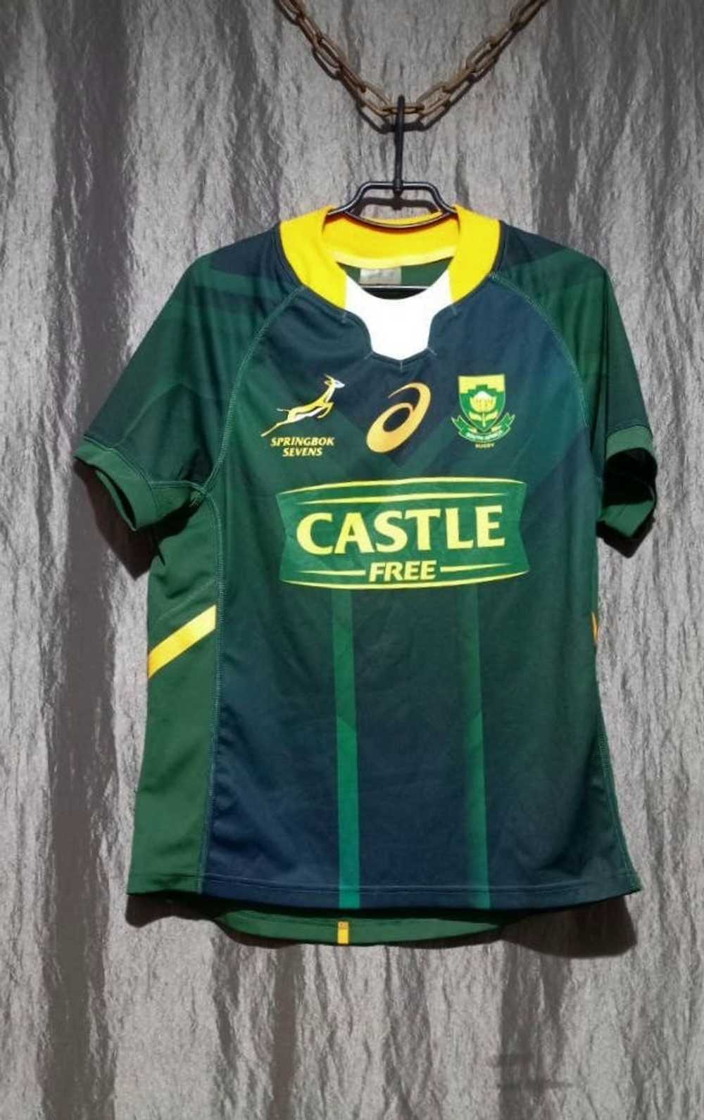 Admiral Nations of Rugby South Africa Rugby Supporters Jersey | 2XL | Black/Green/Blue